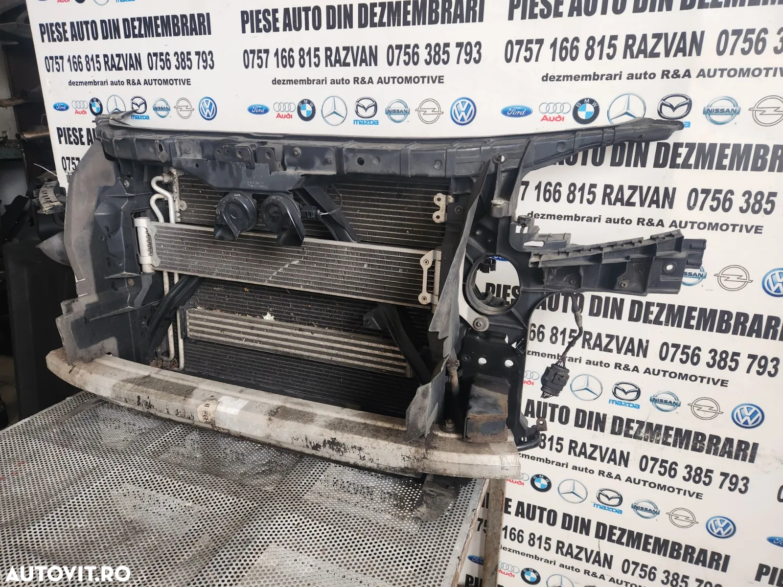 Trager Calandru Complet Audi Q7 7L 3.0 Diesel Automat Radiator Apa Clima Armatura Termocupla Dezmem - 5