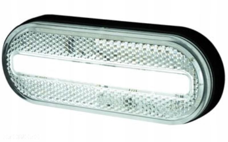 LAMPA OBRYSOWA POZYCYJNA LED Z ODBLASKIEM BIAŁA NEON - 2