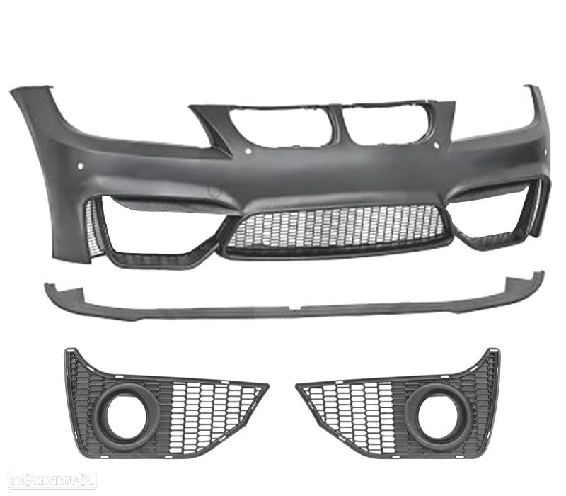 PARA-CHOQUES FRONTAL BMW E90 E91 05-08 LOOK M4 + LIP FRONTAL - 2