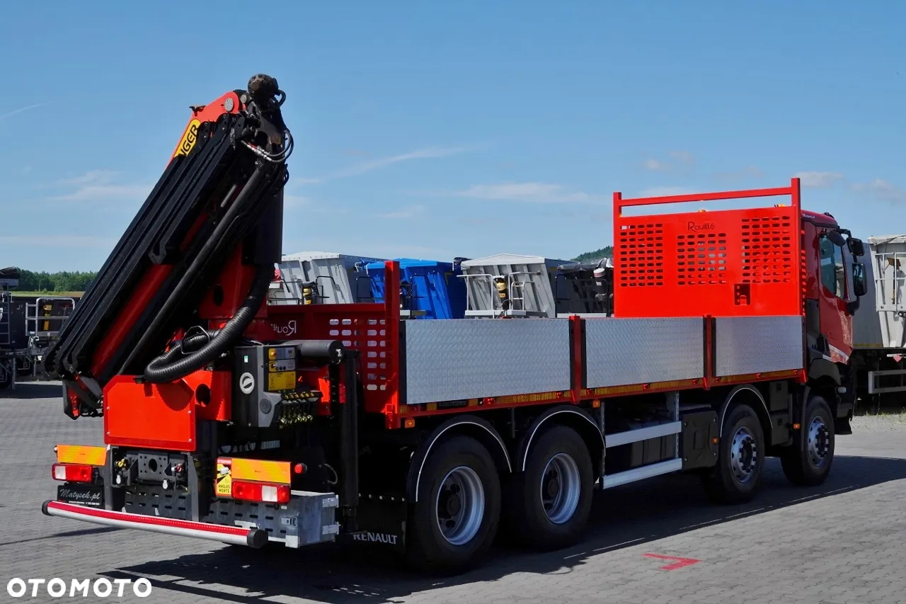 Renault C 430 / 8x4 / SKRZYNIOWY 7 M + HDS PALFINGER PK 2300-EH / WYSÓW 15 M / PILOT   / ROTATOR / SPROWADZONY - 10
