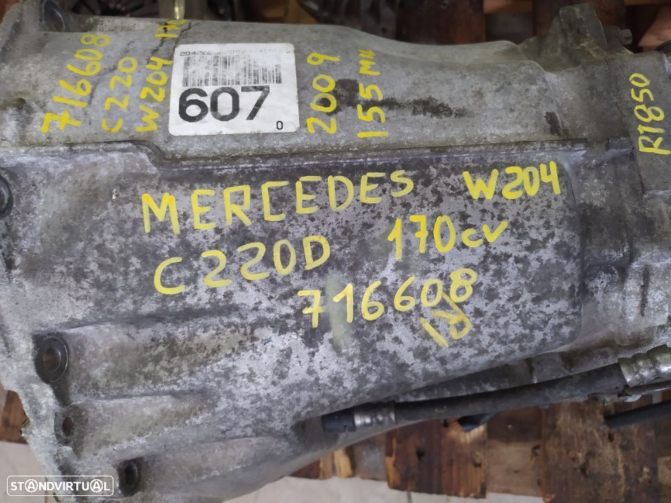 Motor Mercedes C220 cdi 170cv 2009 OM 646811 W204 caixa manual 6v ref: 716608 - 10