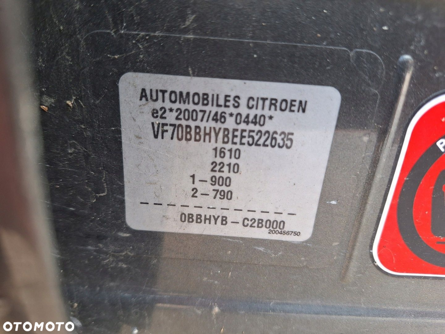 CITROEN C4 CACTUS 1.6 BlueHDI BHY PÓŁOŚ LEWA PRZÓD PRZEDNIA MANUAL - 7