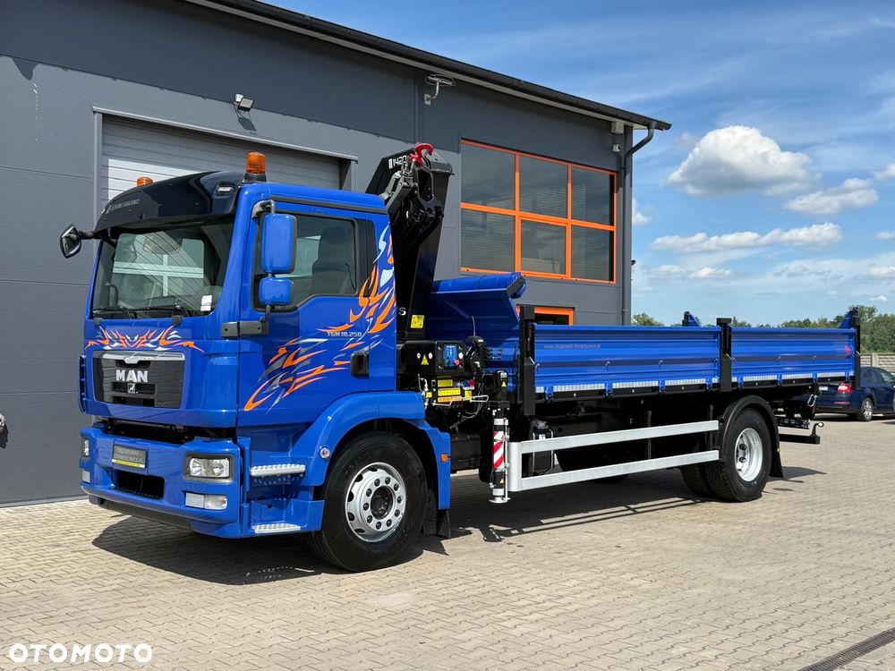 MAN TGM TGL TGS 18.250 // Klimatyzacja / Kiper 6,55 m !! // wywrotka 3-S + HDS HMF 1420 - K2 // budowlanka // energetyka //żuraw dzwig kran crane // Świeżo sprowadzony!! - 5