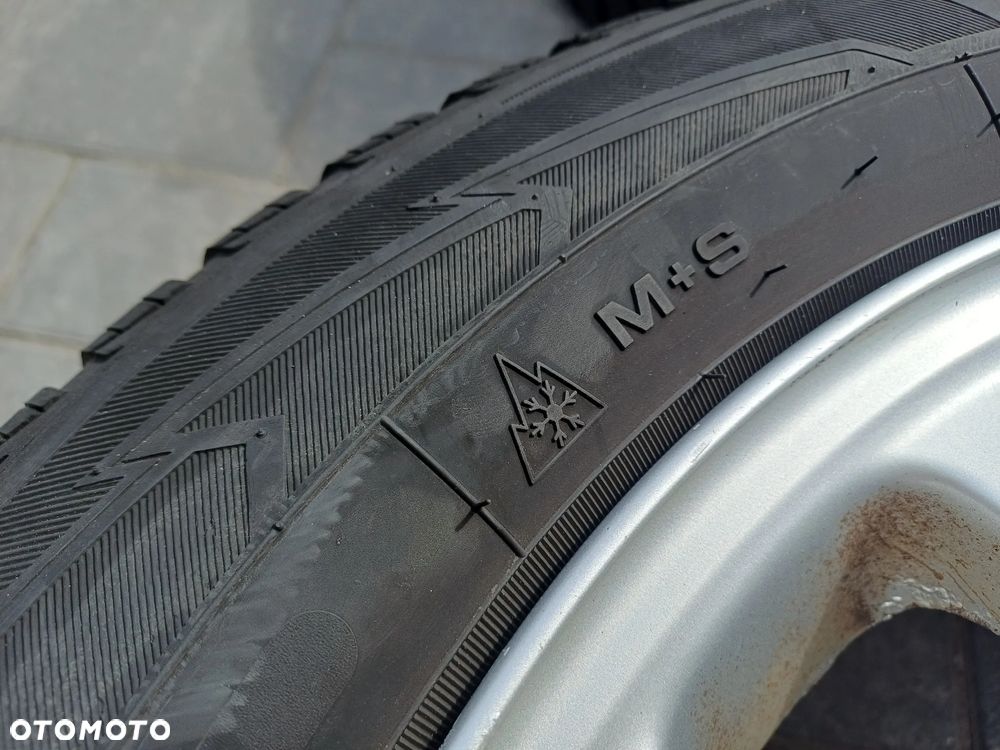 FELGI Z OPONAMI KOŁA ALUMINIOWE MERCEDES R15 5X112 66,6 mm OPONY GOODYEARS R15 185/65 2021r ZIMA NR33 - 7