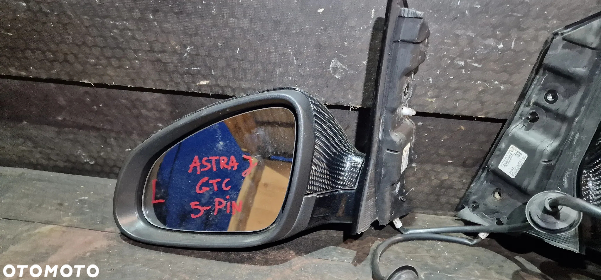 LUSTERKO ZEWNĘTRZNE PRAWE LEWE 5 PIN OPEL ASTRA IV GTC - 4