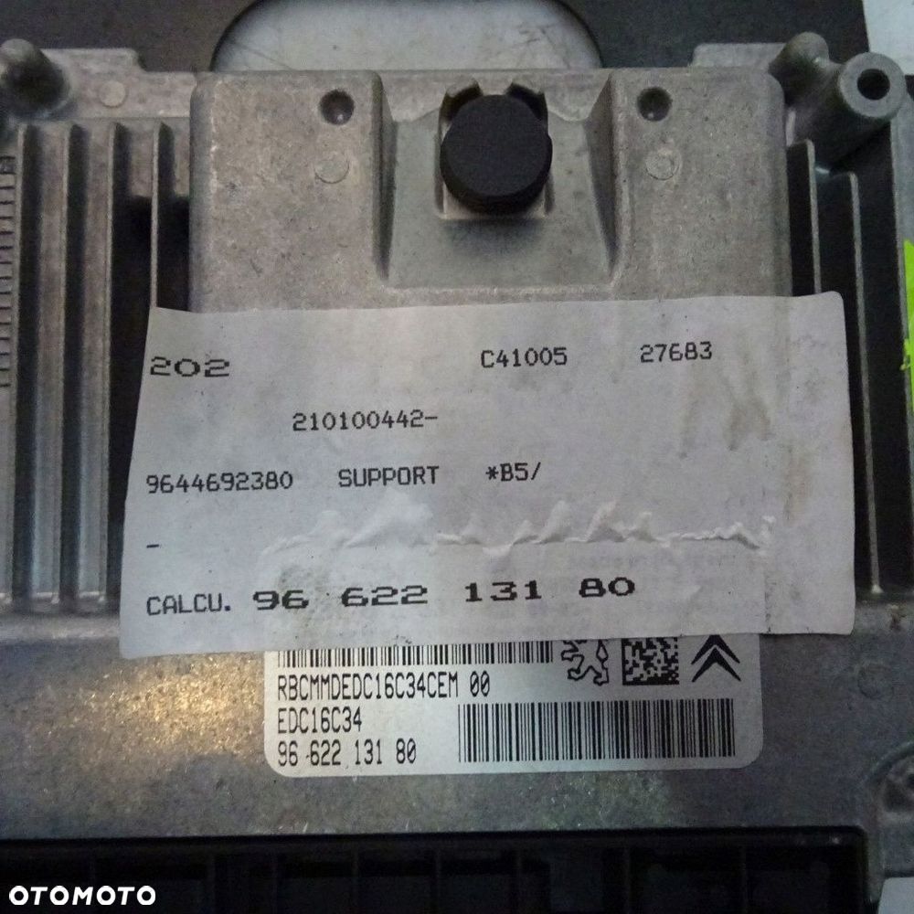 CITROEN C4 1.6HDI KOMPUTER STEROWNIK 9662213180 - 2
