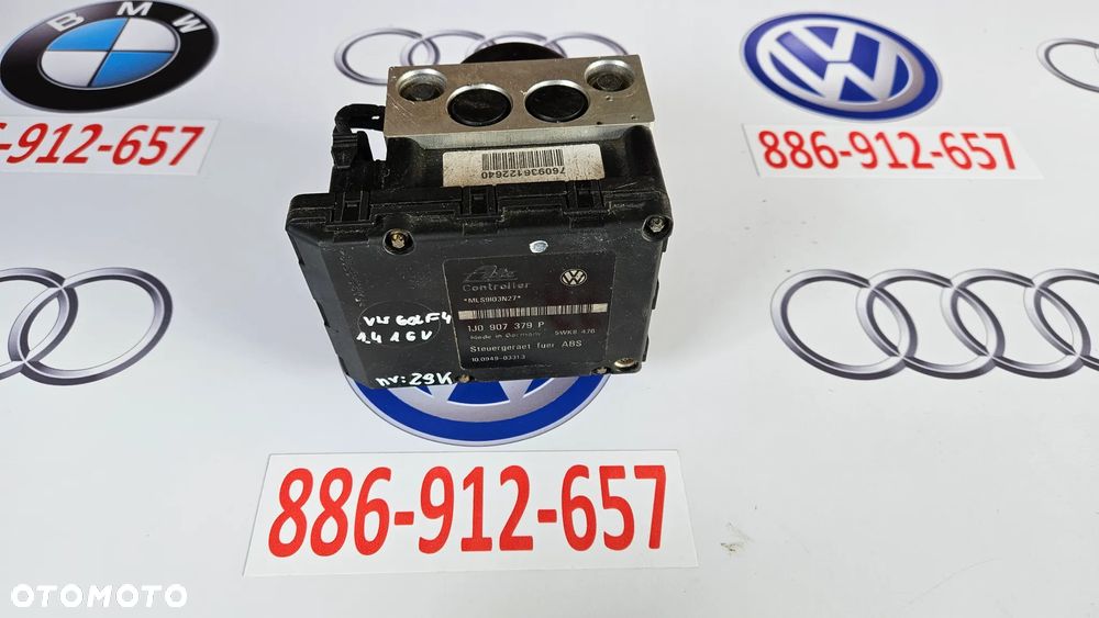 VW Golf 4 IV 1J Pompa hamulcowa ABS Sterownik pompy 1J0907379P 1J0614117D - 1