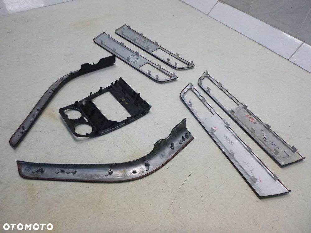 RANGE ROVER SPORT L320 LIFT LISTWA LISTWY DRZWI TUNELU ŚRODKOWEGO BOCZNE LEWA PRAWA KOMPLET CARBON / CZARBY POŁYSK ORYGINAŁ - 8