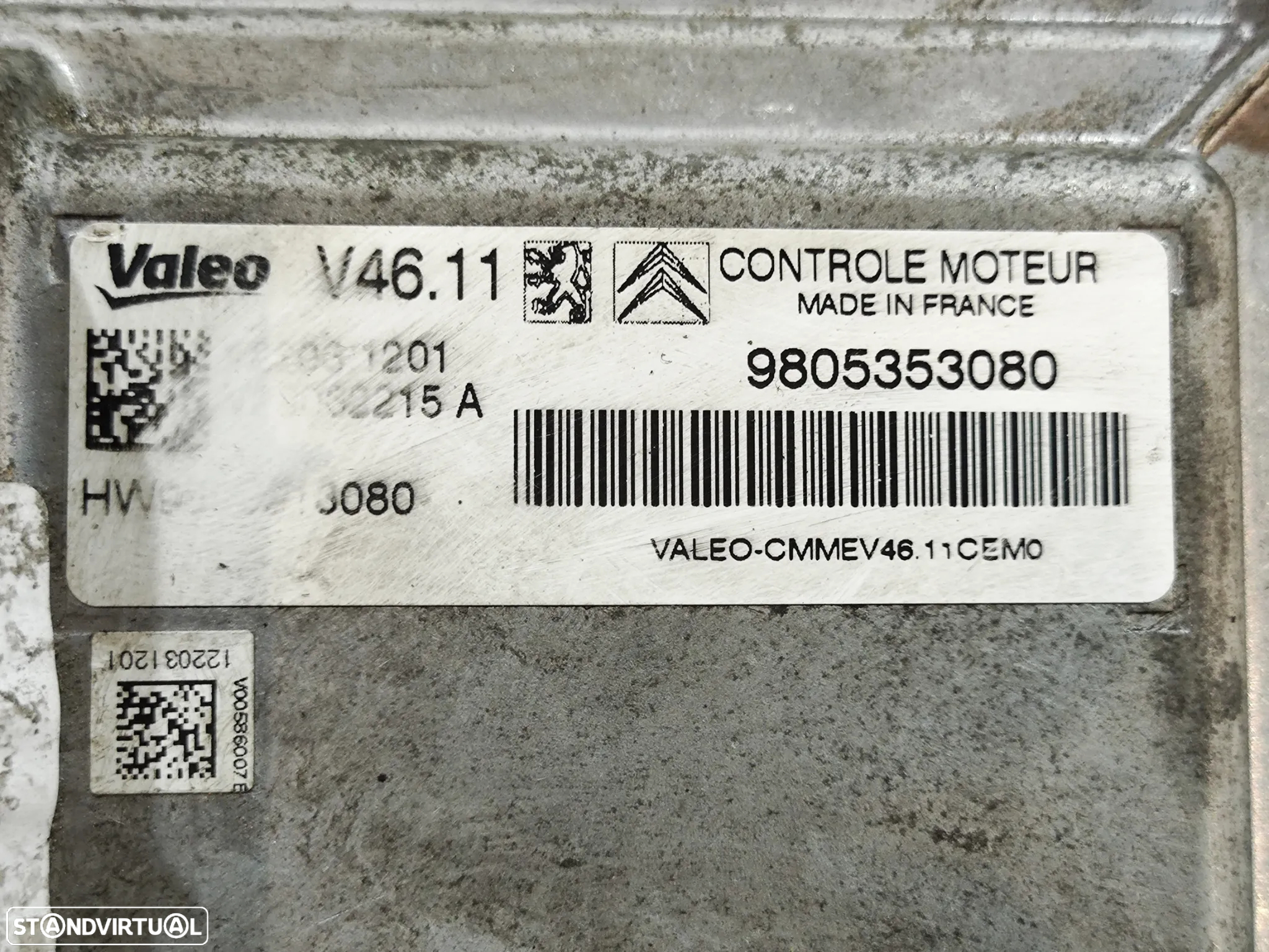 Centralina Motor PSA Peugeot Citroen 1.2 VTI 82cv HM01 10B206 - 6