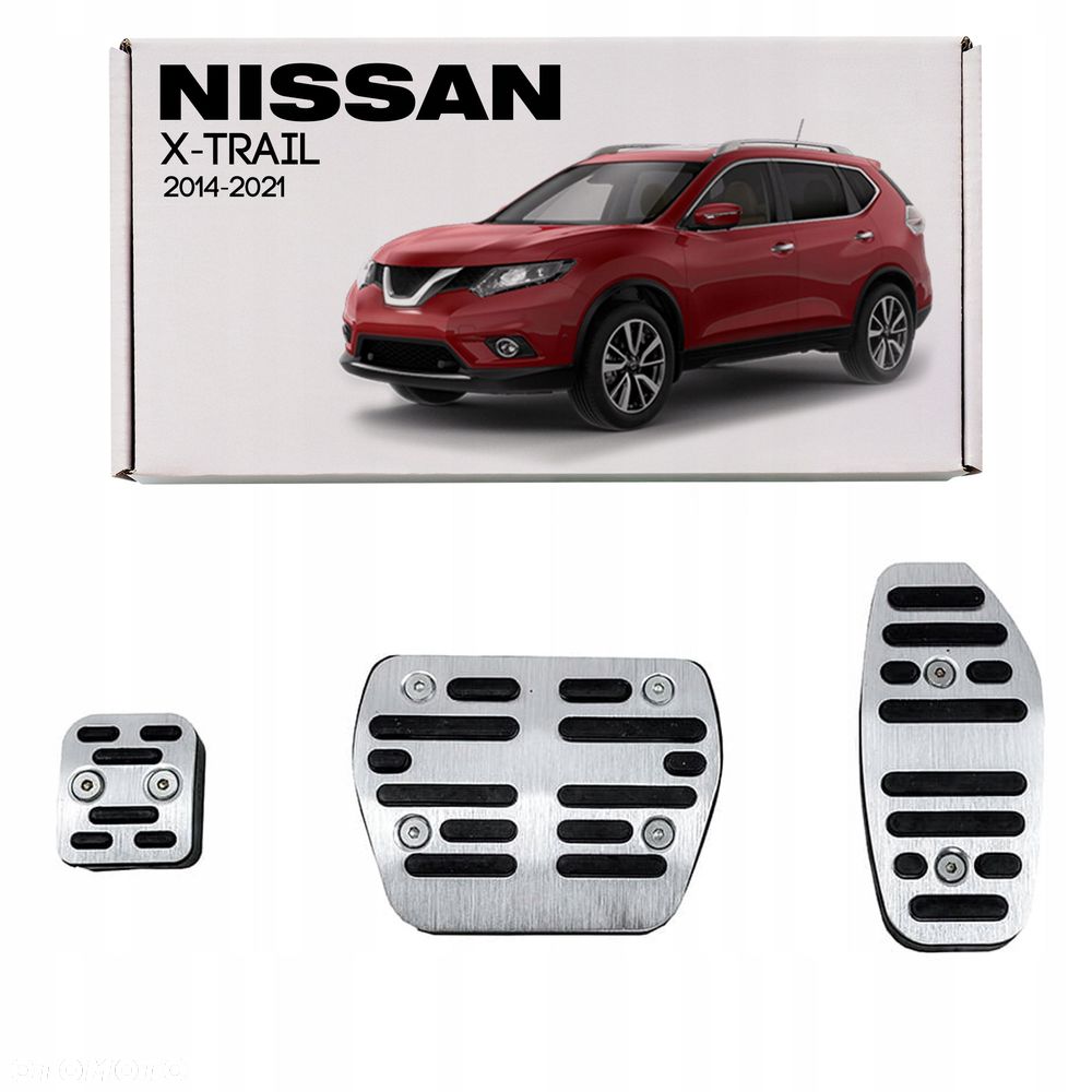 nissan x-trail 2014-2021 automat nakładki na pedały - 1