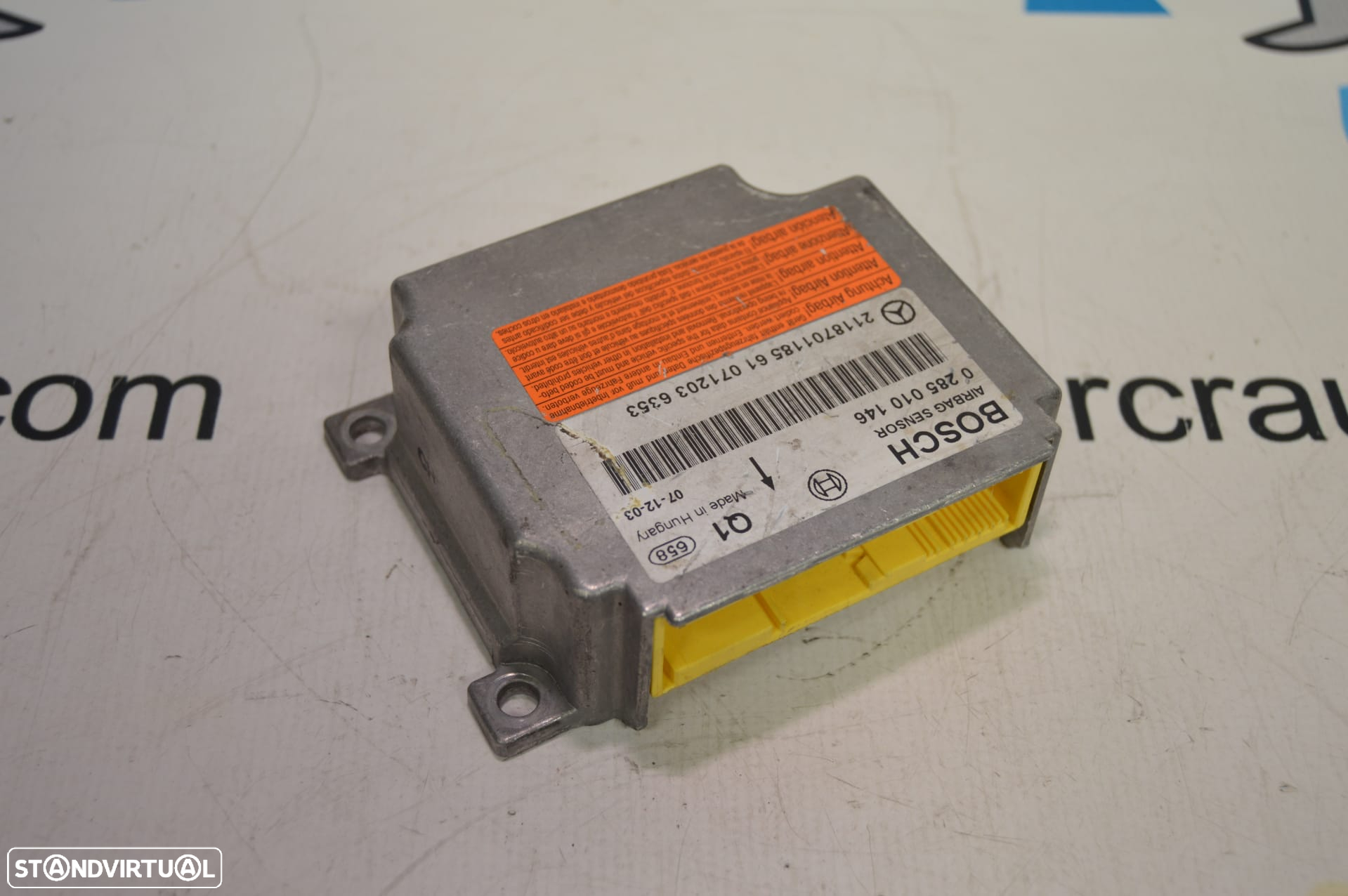 FRENTE INTERIOR TABLIER KIT AIRBAG AIRBAGS CENTRALINA VOLANTE GUIADOR PASSAGEIRO CINTO CINTOS PRÉ-TENSORES MERCEDES BENZ 0285010146 A2196802387 2196802387 305732310 MERCEDES BENZ CLS 320 C219 W219 - 6