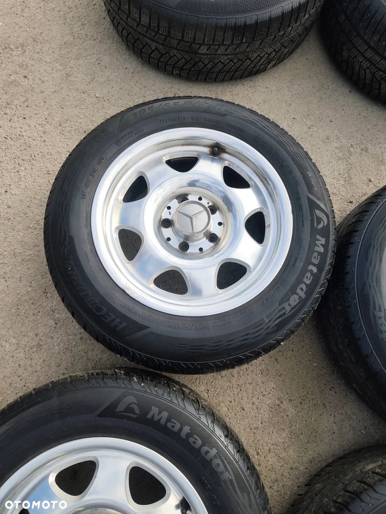5x112 Felgi Aluminiowe Alufelgi Chrom Chromowane Oryginalne 15 Mercedes Koła Letnie Lato C KLASA W202 W203 CLK W208 W209 W124 W201 190 W W210 SLK R170 R171 6mm Legnica ALU-RAD 195/65 - 2