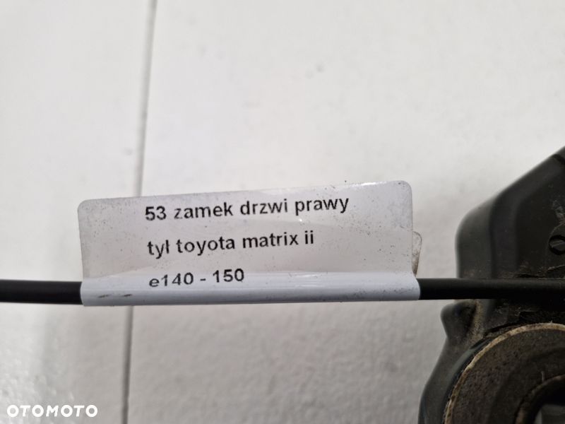 TOYOTA MATRIX 2 II ZAMEK DRZWI PRAWY TYŁ TYLNY - 8