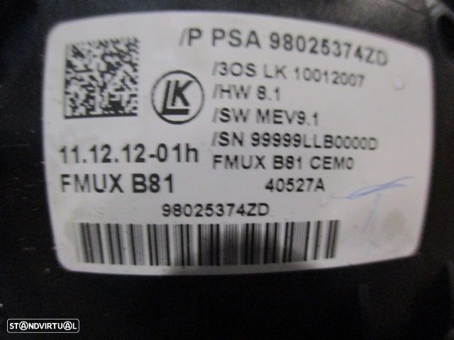 Comando Sofagem 98025374ZD CITROEN DS5 FASE 1 2013 2.0HDI 163CV 5P BRANCO ORIGINAL - 3