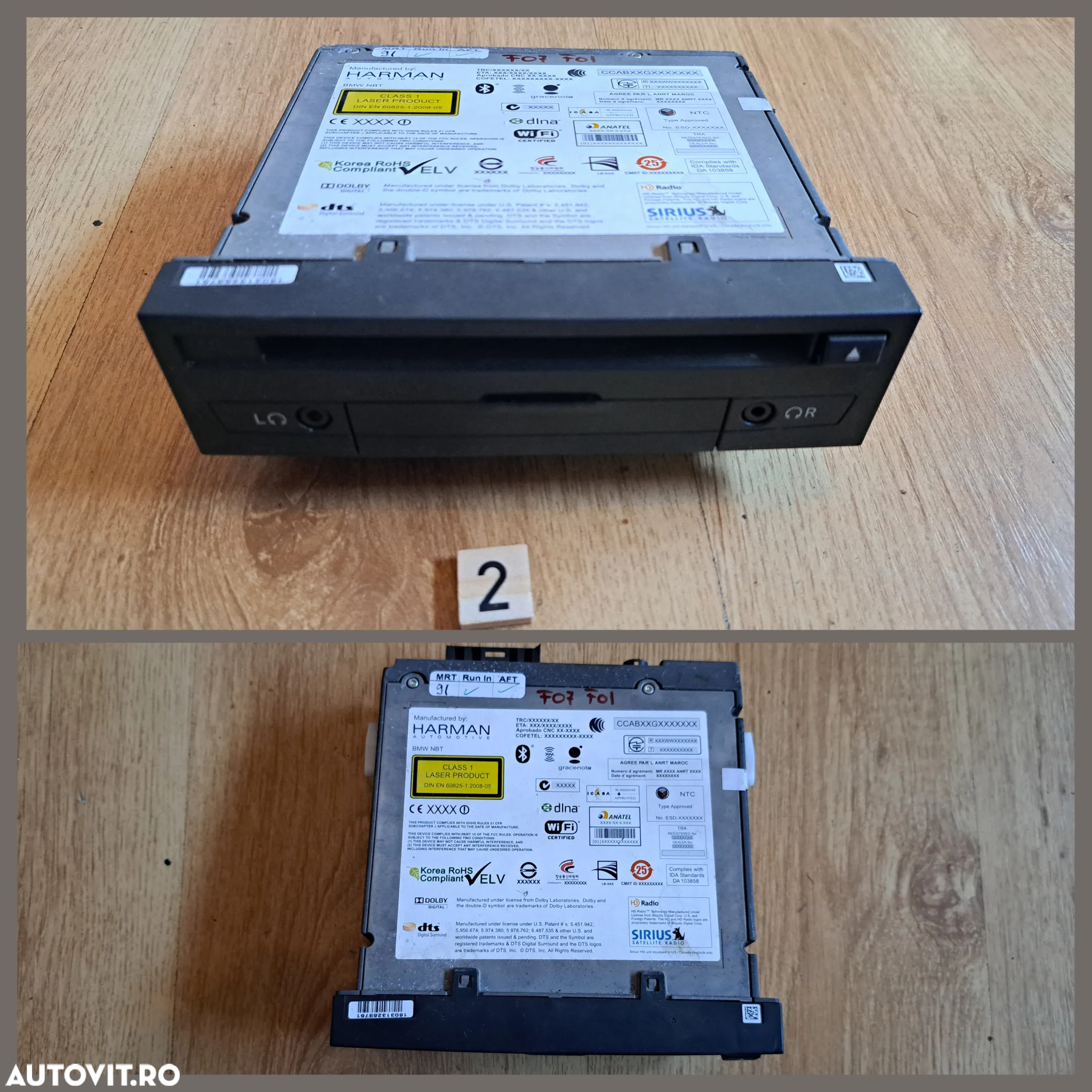 Unitate modul navigatie mica CIC DVD audio player spate amplificator audio f20 f22 f30 f32 f07 f10 f11 f35 f01 f02 f15 f85 f16 f86 - 4
