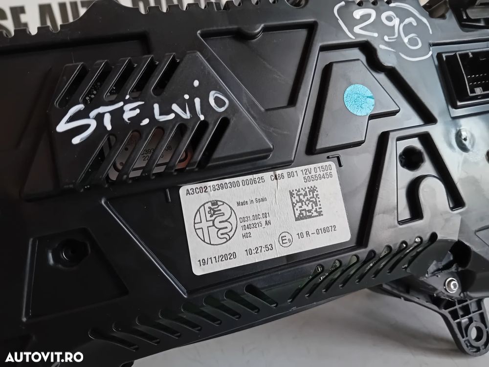 Ceasuri Bord Alfa Stelvio Benzina Quadrifoglio Volan Stanga 2017-2022 Cod 50559456 - 8