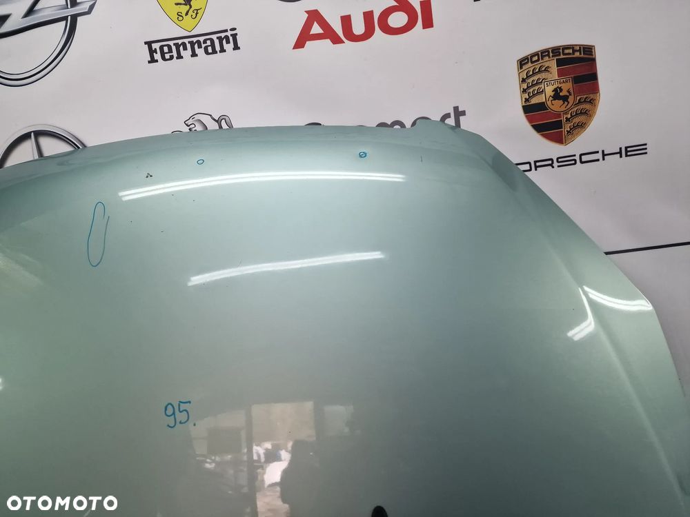 PEUGEOT 307 02- ŁADNA MASKA , KOLOR JASNOZIELONY  , NR AUKCJI NM95 - 9