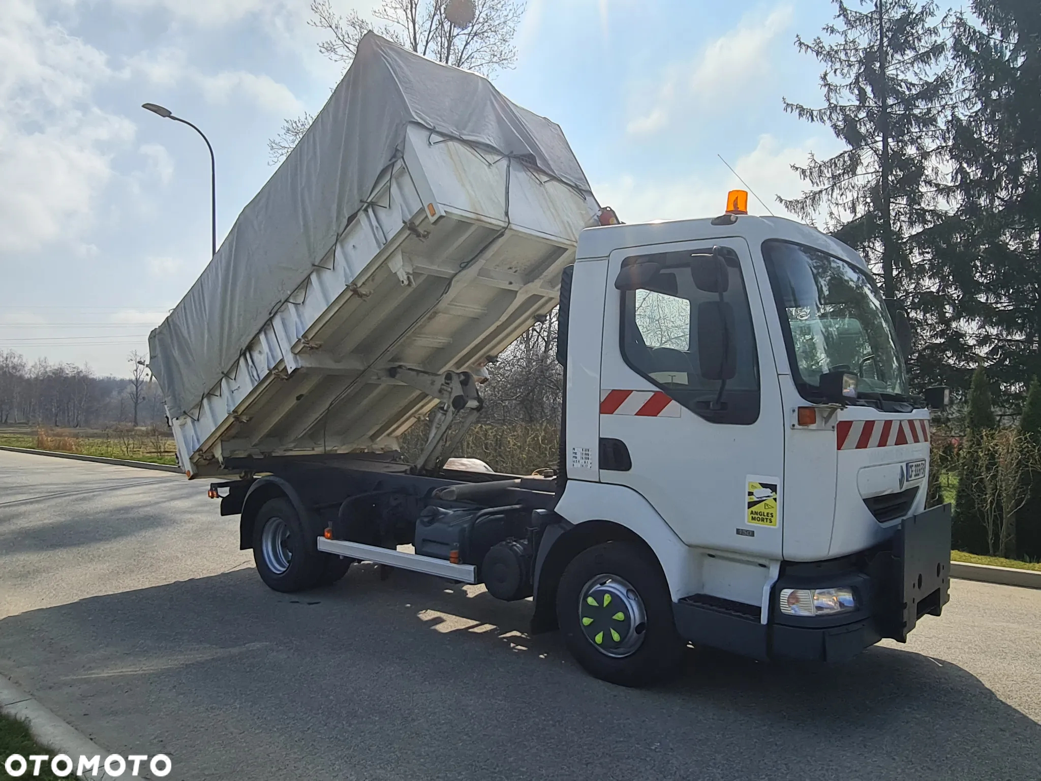 Renault Midlum Wywrotka 3 str Czołownica Specjalny Tylko 116 tys km Plandeka - 10