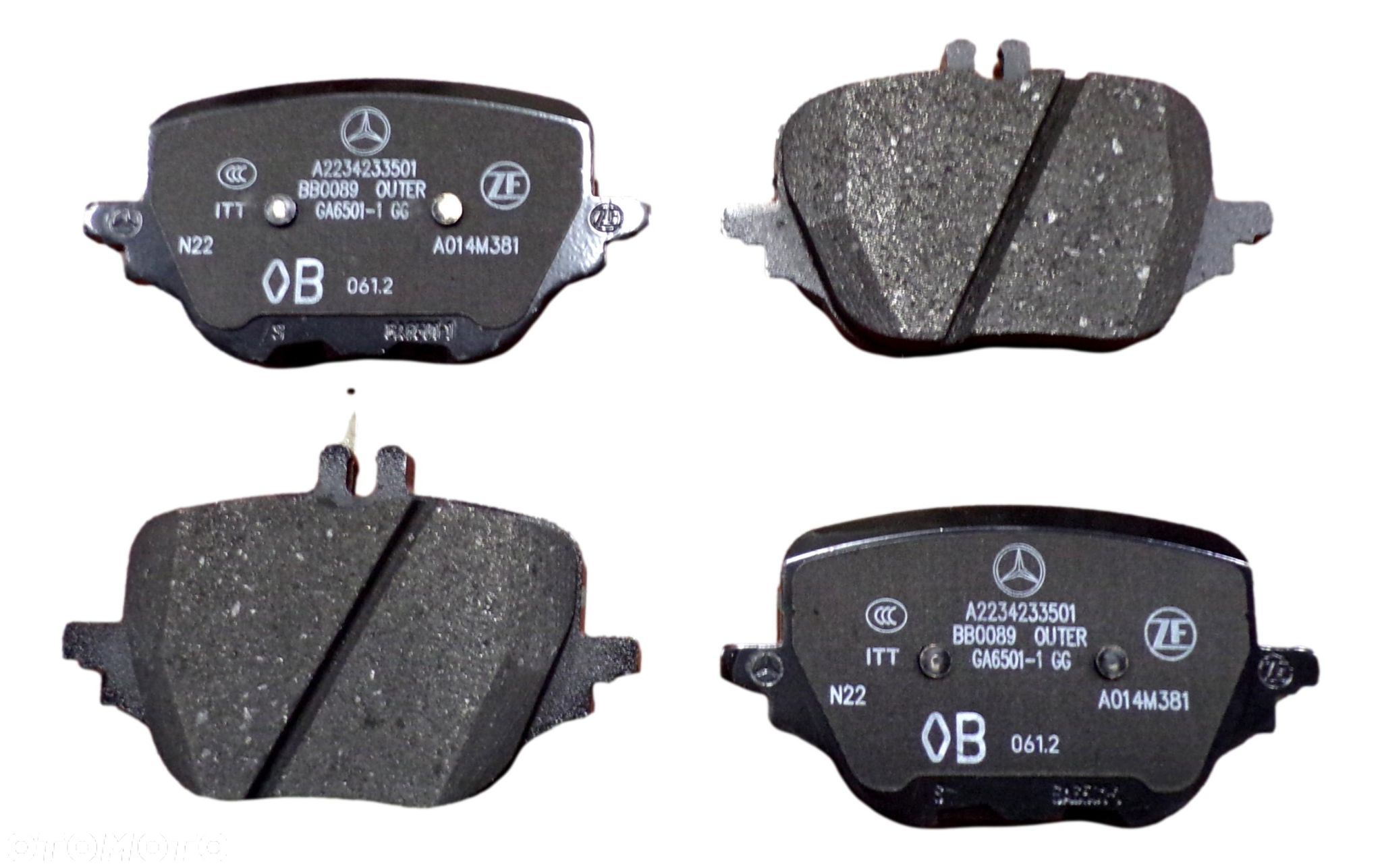 MERCEDES GLC W206 W223 Klocki hamulcowe przod - 1