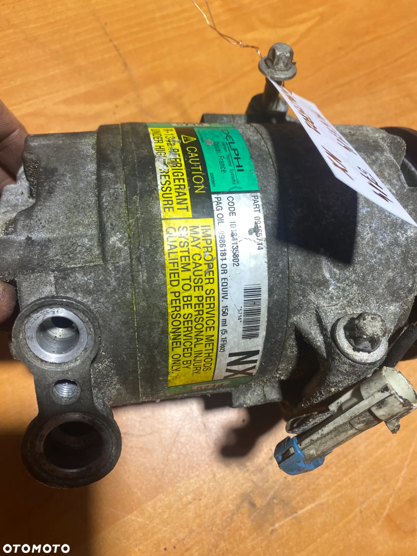 KOMPRESOR SPRĘŻARKA KLIMATYZACJI OPEL 09165714 NX 5714 9986181 - 2