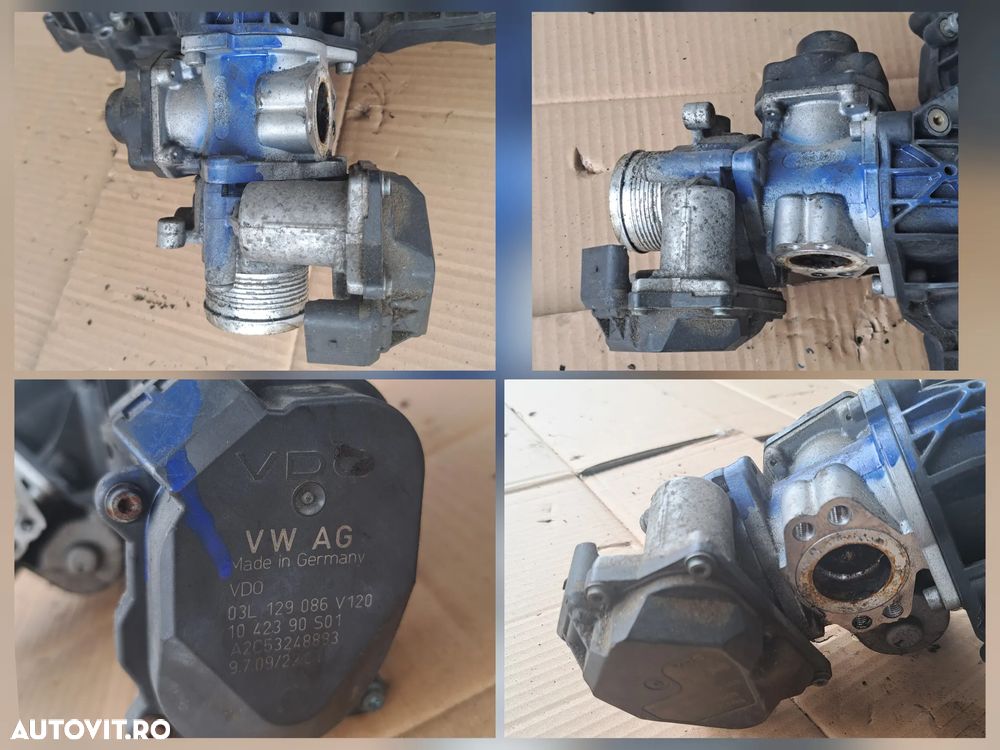 Galerie admisie cu clapete Clapeta acceleratie Supapa EGR Racitor gaze EGR Furtun Admisie Debitmetru Originale VW Passat B6 Scirocco Tiguan Jetta Golf EOS Skoda Octavia Superb Yeti Seat Exeo Leon Audi A3 A4 A5 A6 - 3
