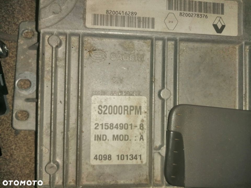 ZESTAW STARTOWY KOMPUTER BSI LAGUNA II 1.8 16V - 1