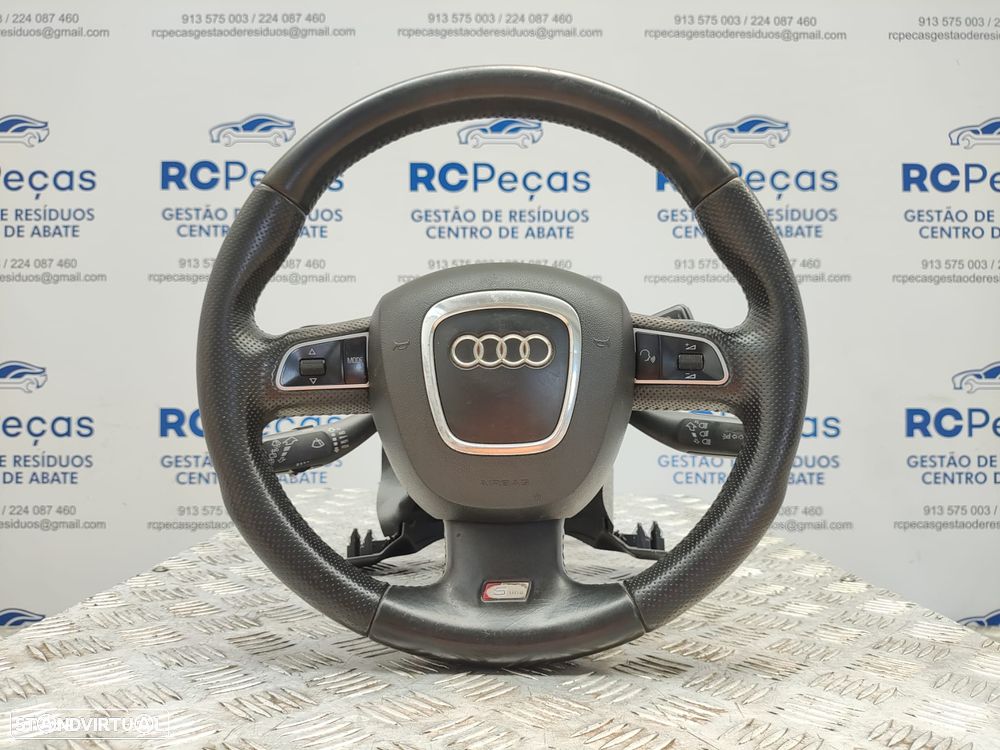 Volante Completo Em Pele Perfurada Com Patilhas Audi A4 B8 8K S-Line SLine
