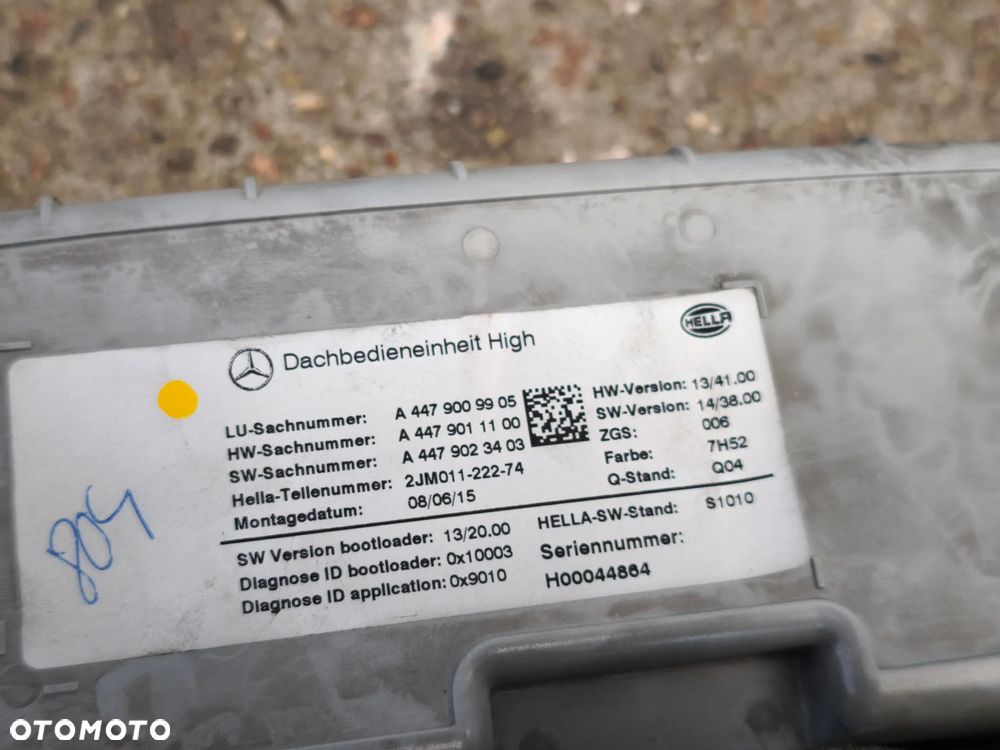 Lampka kabiny A4479009905 Mercedes-Benz Vito w447 - 6