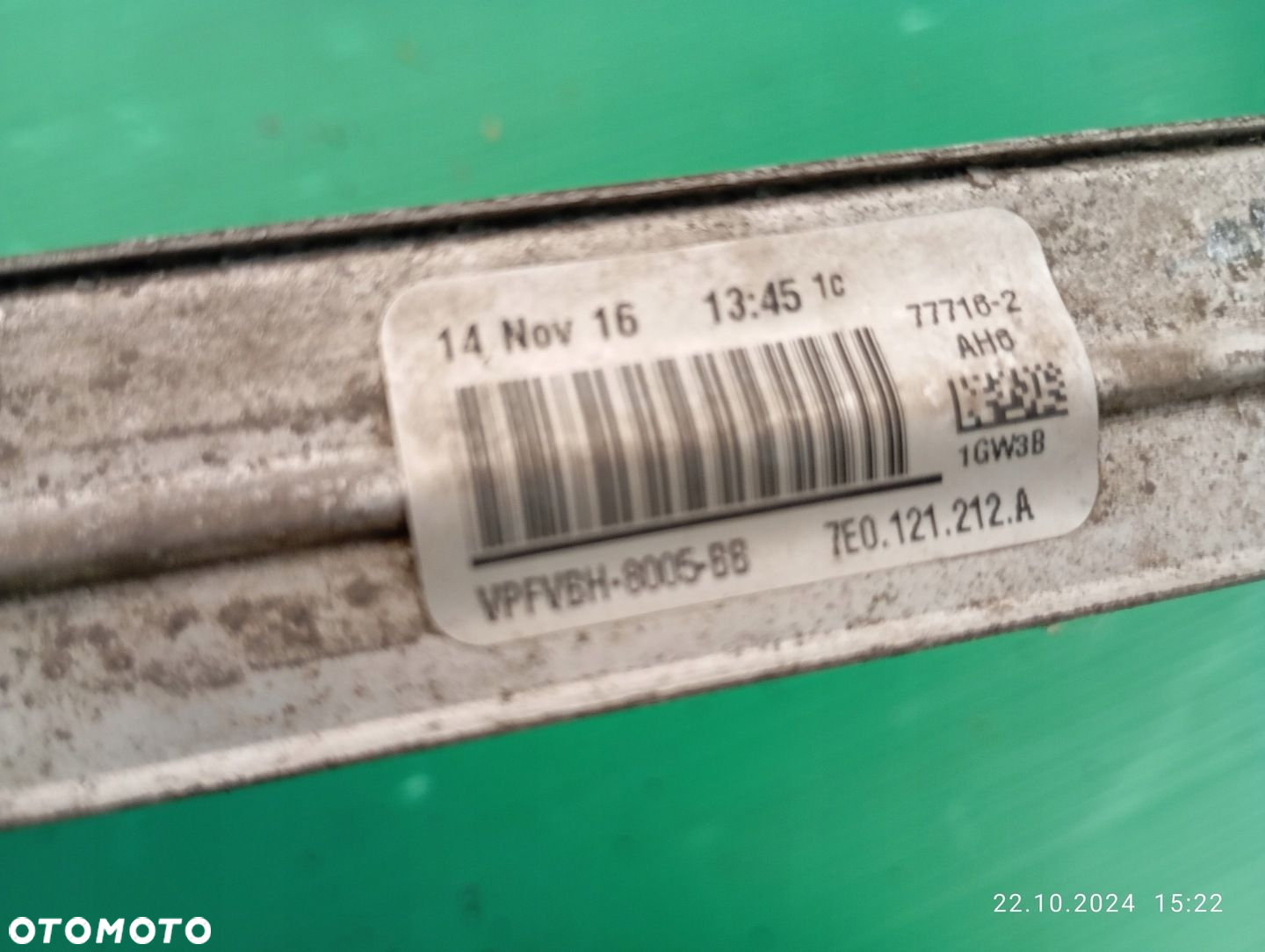 CHŁODNICA WODY VW MULTIVAN T6 2,0 TDI 7E0121212A 26MM 7E0121212 - 7