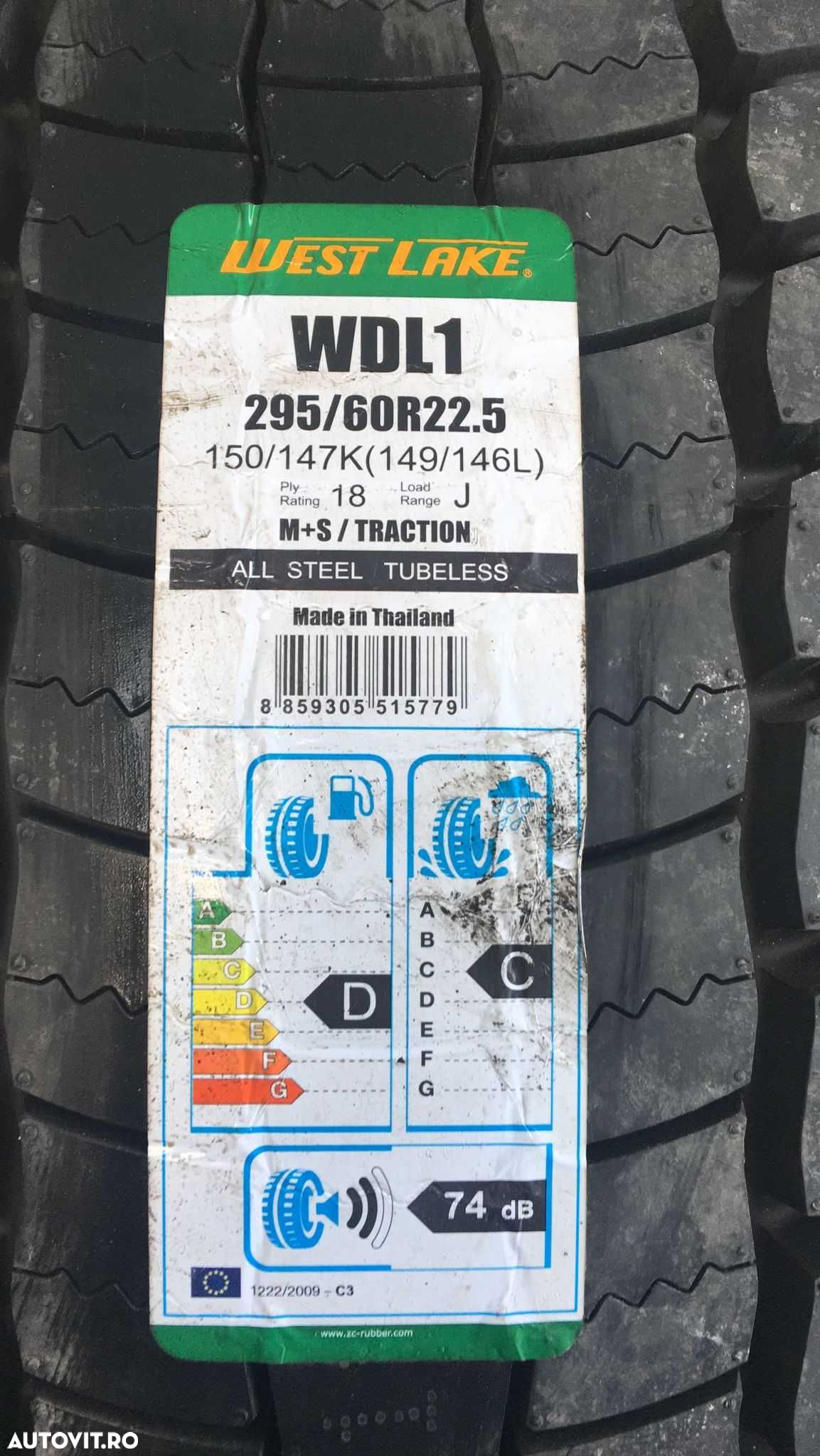 Anvelopa NOUA M+S*  295/60R22.5 Westlake WDL 1 150/147 K Tractiune - 2