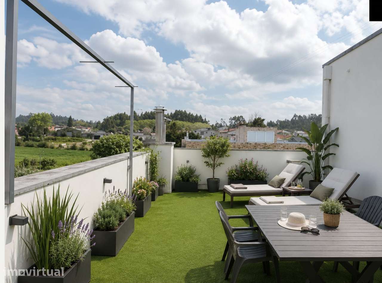 Excepcional Apartamento T4 Dúplex, com Terraço, Nogueira da Maia - Grande imagem: 2/26