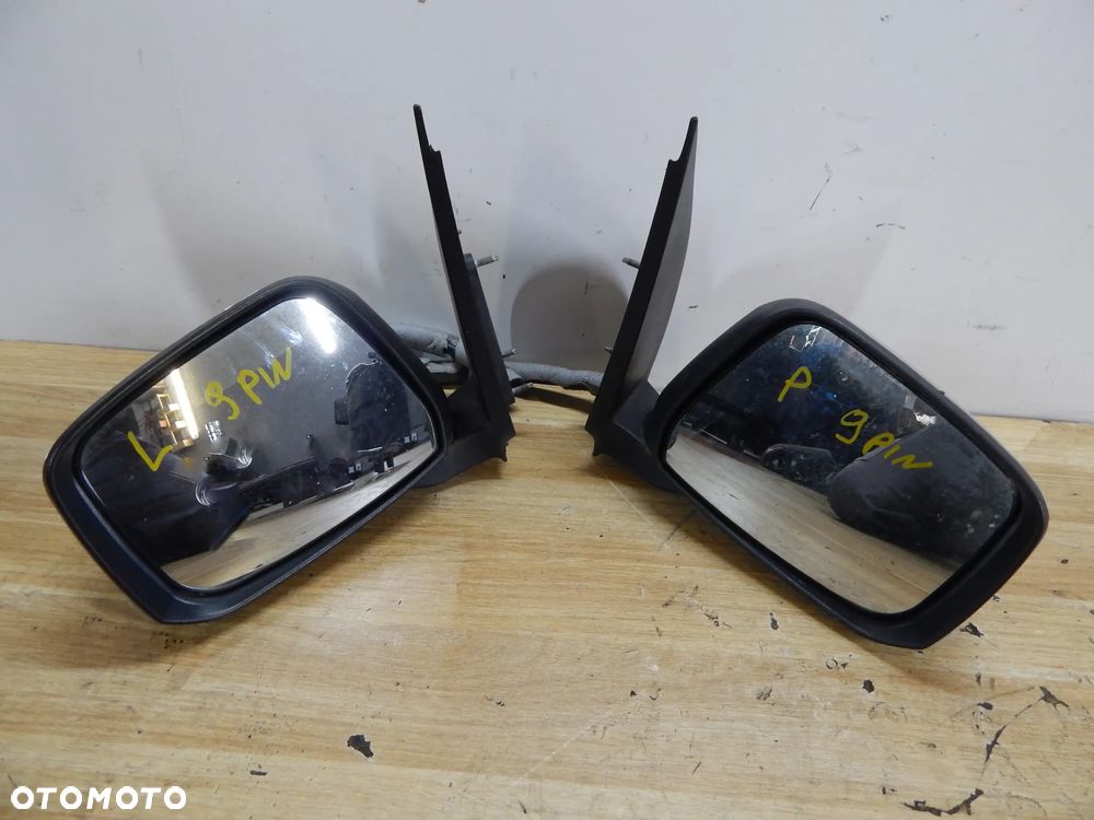 Lusterko zewnętrzne prawy lewy przód chrom Nissan Navara D40 Pathfinder R51 05-14 9 pinów Łuków części - 8