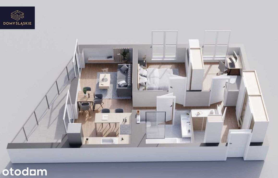 B11 - 3 pokoje + pom.gosp + balkon