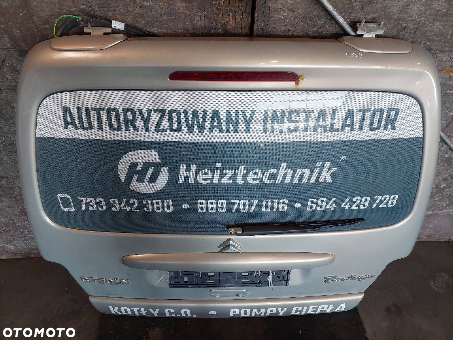 KOMPLETNY TYŁ KLAPA BAGAŻNIKA ZDERZAK TYŁ LAMPY BERLINGO I FL KDDC - 10