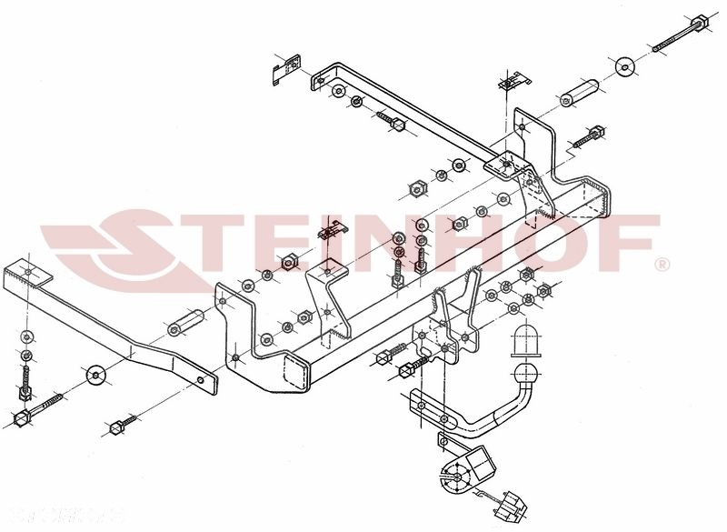 Hak Holowniczy + MODUŁ 7PIN  do Fiat Ulysse Van od 2002 do 2011 - 3