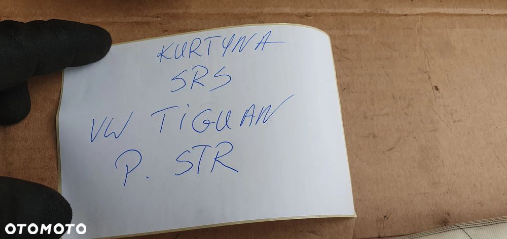 Kurtyna Airbag poduszka prawa VW Tiguan I Lift - 10