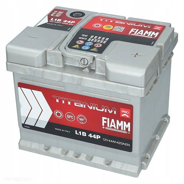 Akumulator FIAMM Titanium PRO 44Ah 420A L1B44P - 11 kg P - 6