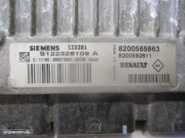 Centralina 8200565863 8200592611  S122326109A RENAULT MEGANE 2 2006 1.5DCI 105CV 5P CINZA SIEMENS - 3