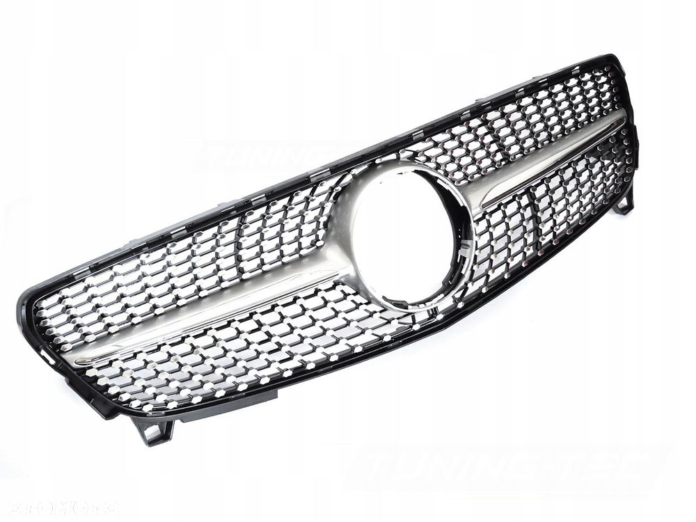 Atrapa Grill Kratka Tuning Diamond Amg Silver Mercedes A-klasa 176 Lift 15- - 3