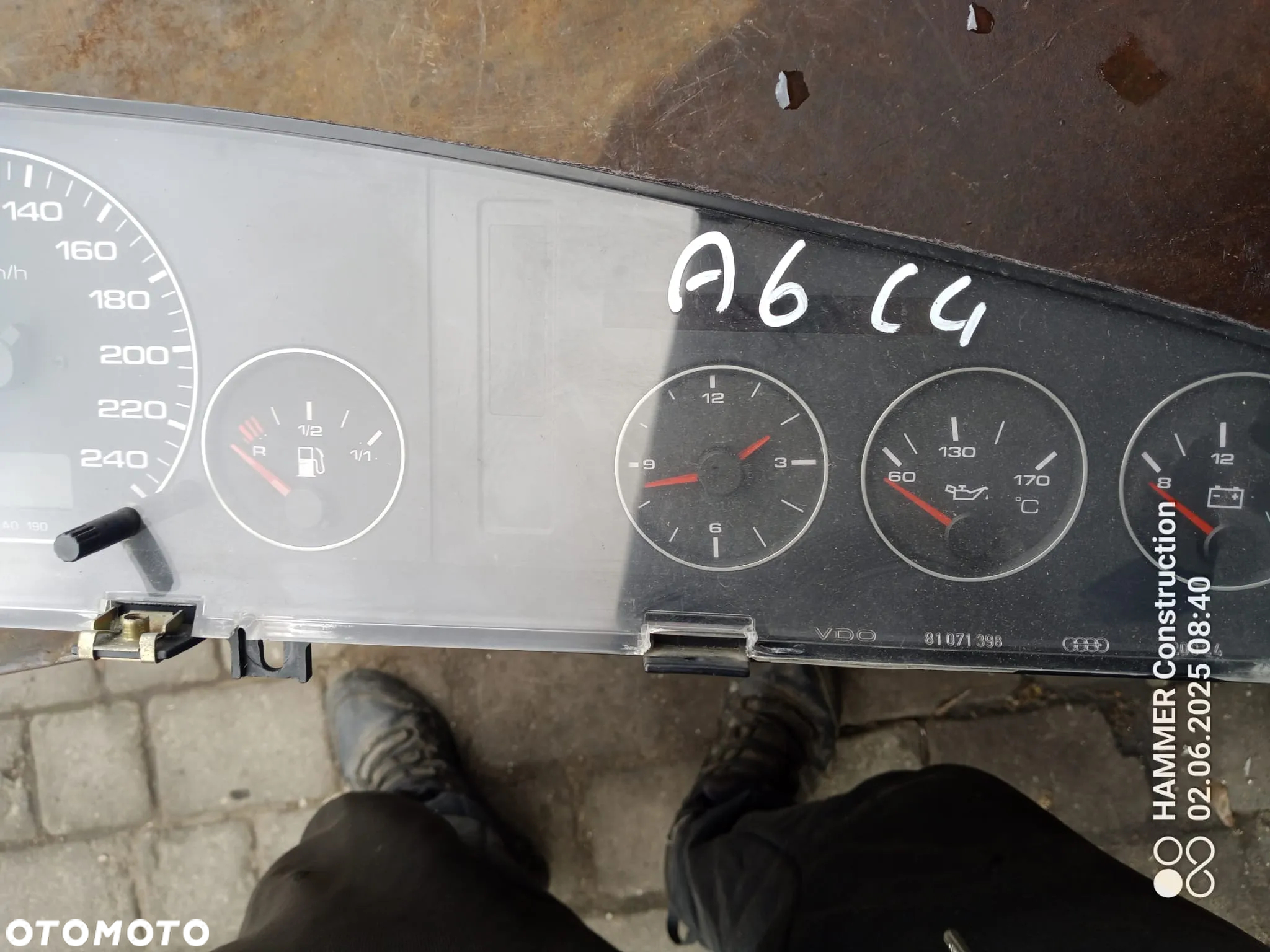LICZNIK ZEGARY A6 C4 2.5 TDI  AUDI 1994-1997 - 4