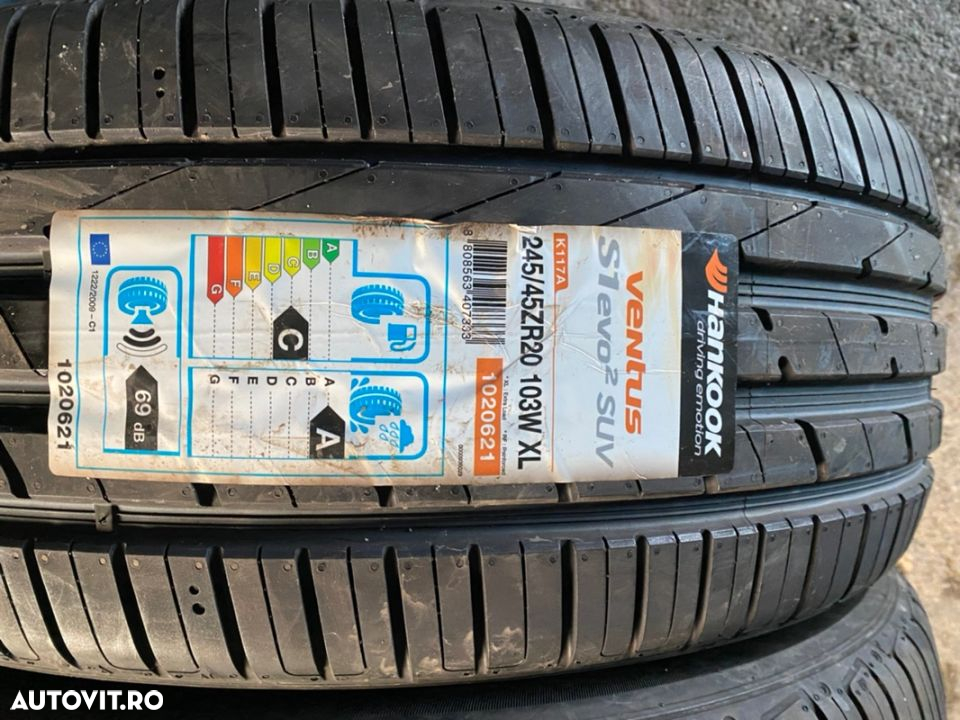 vand 2 anvelope 245/45/20 hankook de vară noi - 2