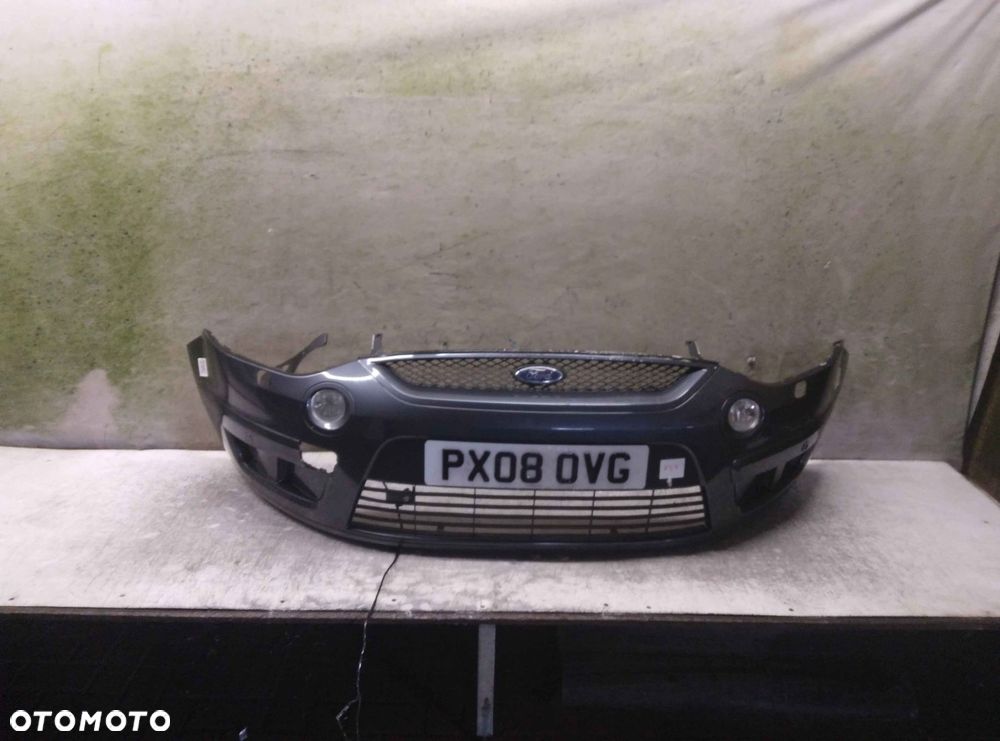 + ZDERZAK PRZÓD PRZEDNI DO FORD SMAX S-MAX X6 SZARY  HALOGENY - 1