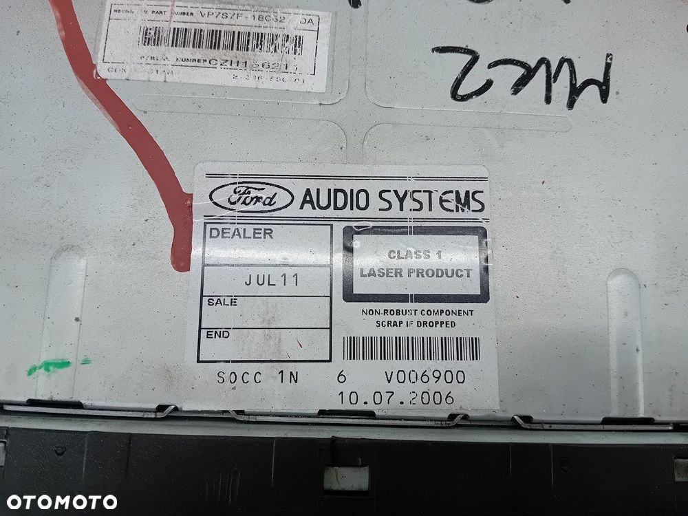 RADIO CD FORD FOCUS II 4M5T-18C815-BK CDX-FS214 - 8