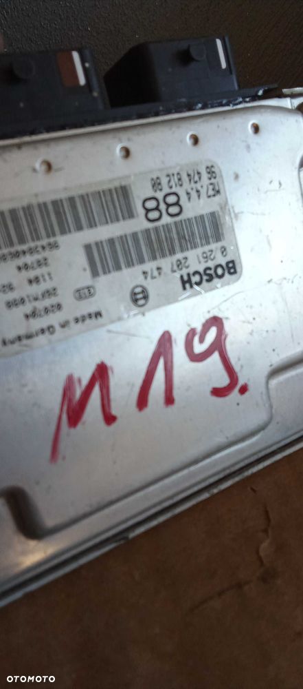 Sterownik silnika Peugeot Citroen 0.261.207.474 Komputer Bosch Nr.M19 - 4