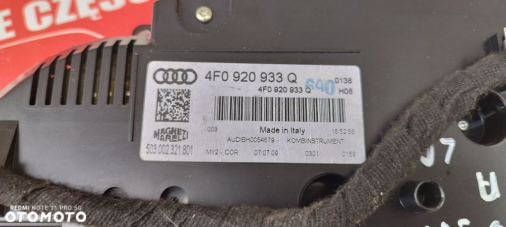 Licznik Zegary Audi A6 C6 2.0 TDI CAHA 170 KM 2009 Blask Gołdap - 7