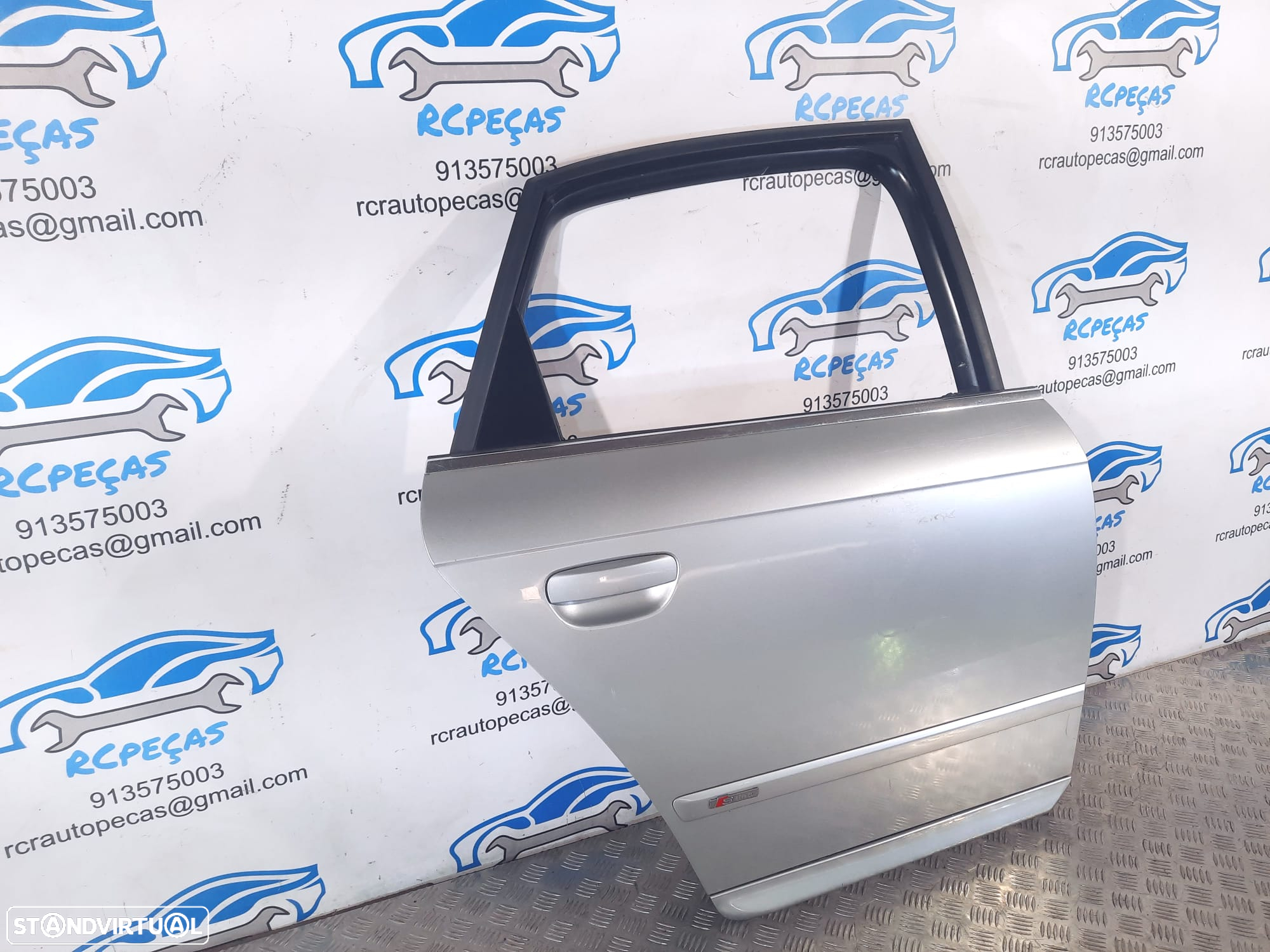 PORTA PORTAS TRASEIRA TRÁS DIREITA AUDI A4 B7 SLINE SEDAN CARRO 8E0833052H 8E0833052 FECHO ELEVADOR MOTOR PUXADOR VIDRO - 2