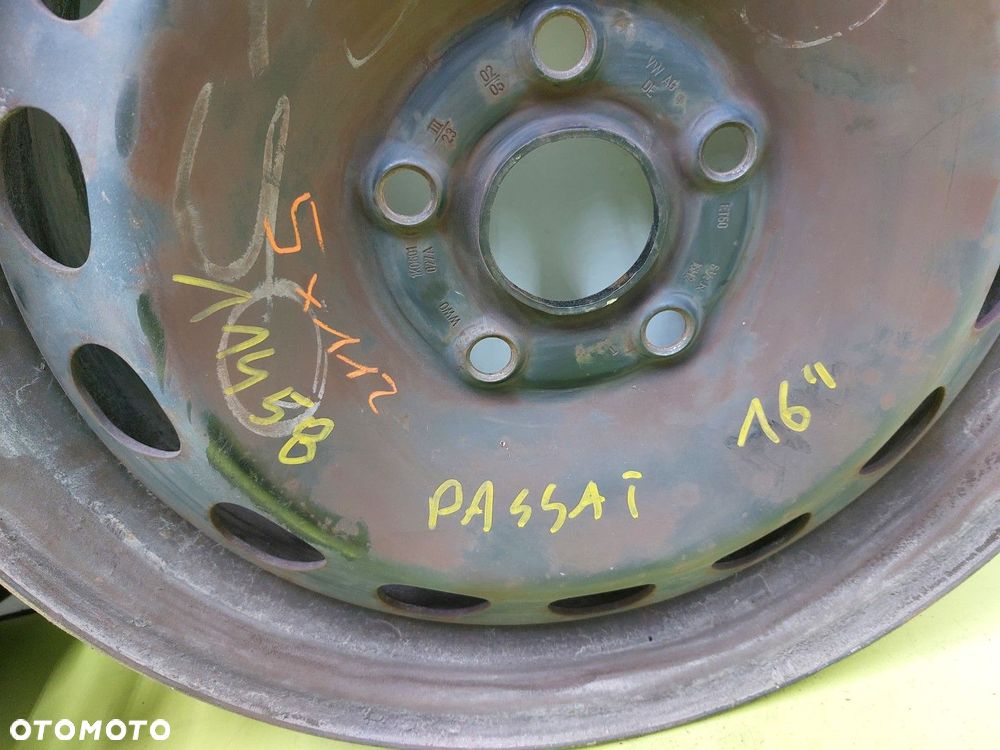 Felgi stalowe VW Passat B6 B7 JETTA GOLF V CADDY 6,5 J 16 5X112 ET 50 - 10