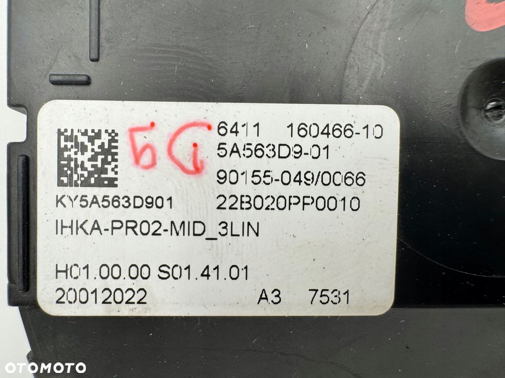 bmw g20 g21 g26 g22 moduŁ sterownik klimatyzacji 5a563d9 - 3