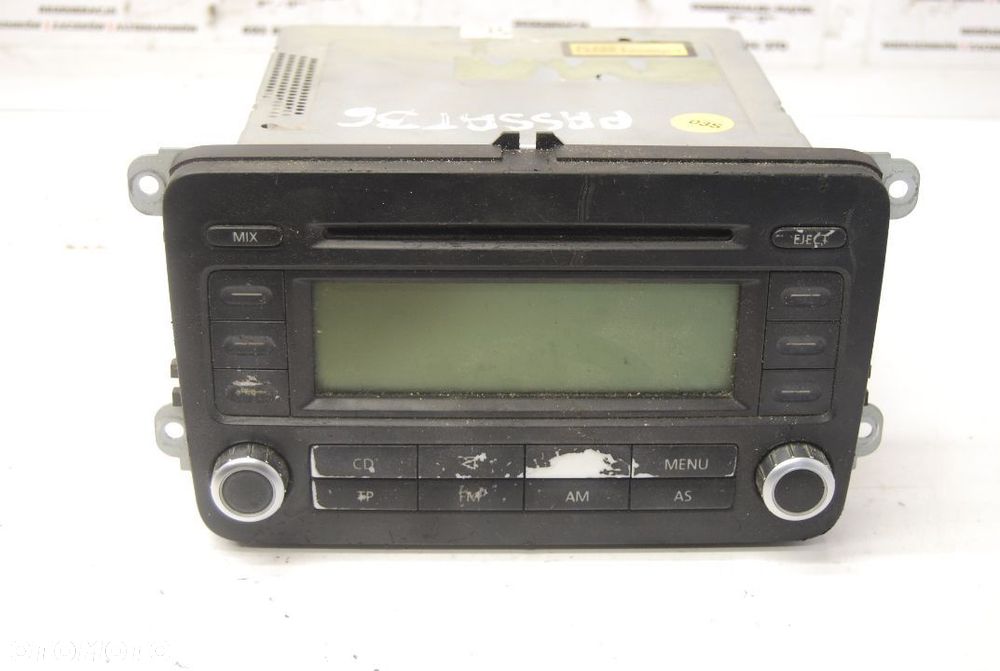 RADIO FABRYCZNE CD ORYGINAŁ VW GOLF V PASSAT B6 TOURAN I 1K0035186P - 8