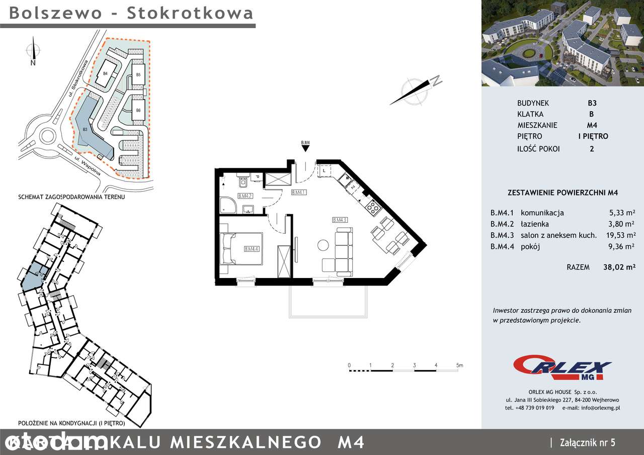 Bolszewo mieszkanie 2 pokojowe